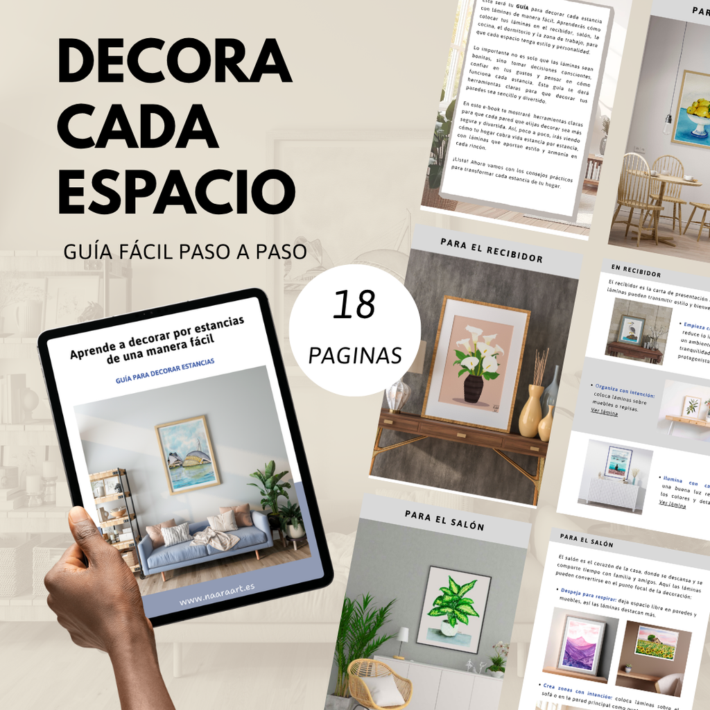 Decora por estancias de una manera fácil