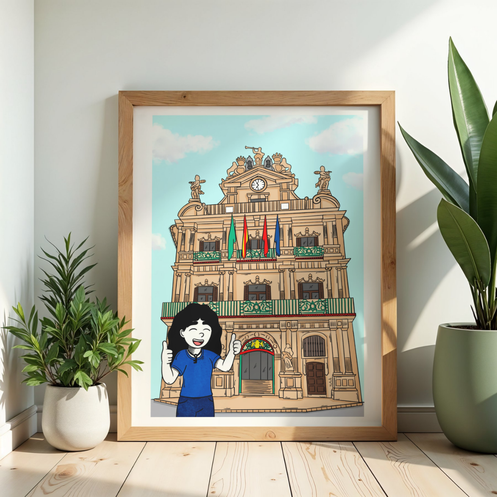 Ilustración "Ofelia en Pamplona" (EDICIÓN ESPECIAL)
