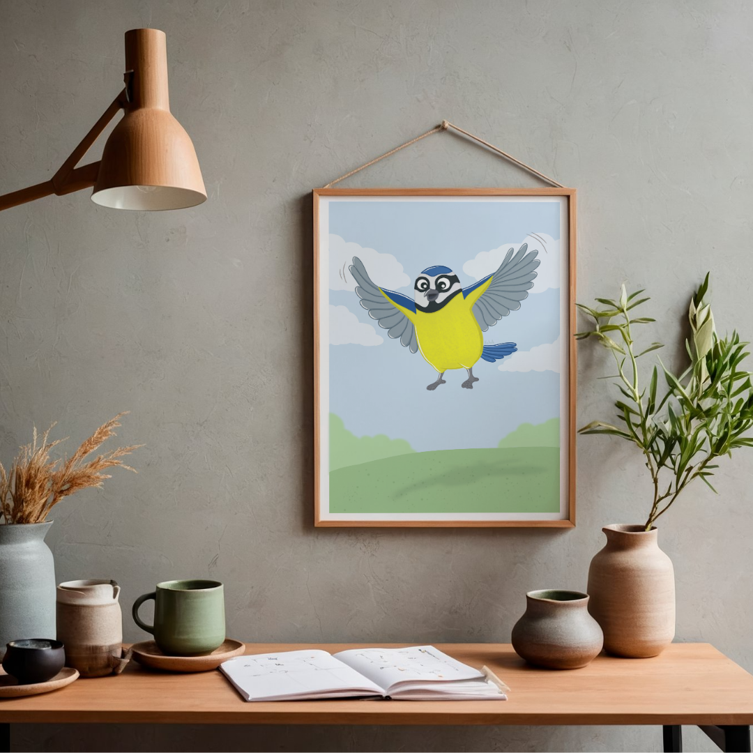 ⬇️ Lámina herrerillo "Salto de ilusión"