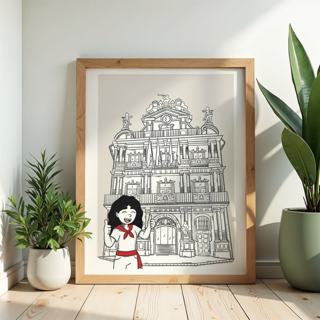 Ilustración "Ofelia sanferminera" (EDICIÓN ESPECIAL)