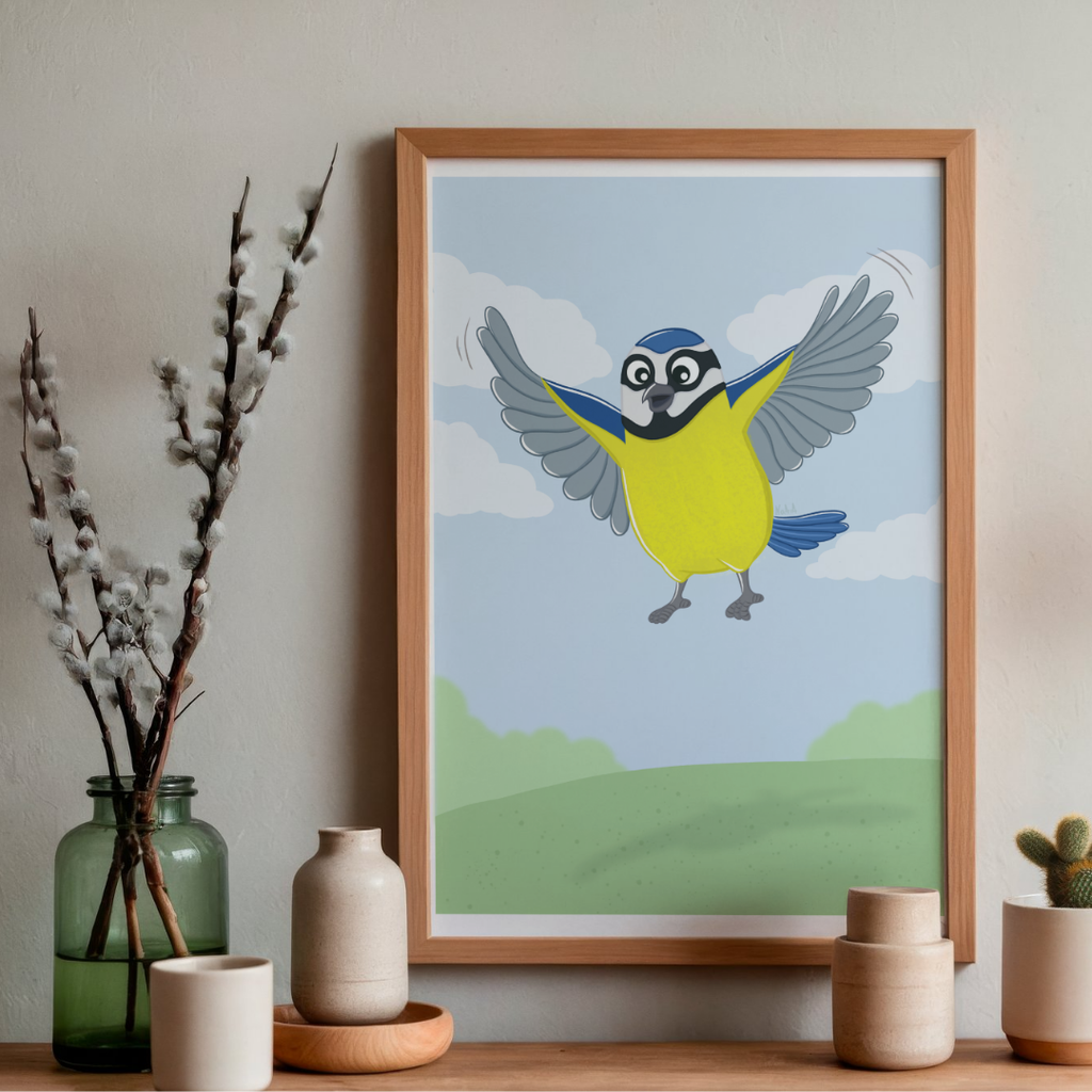 Lámina herrerillo "Salto de ilusión"