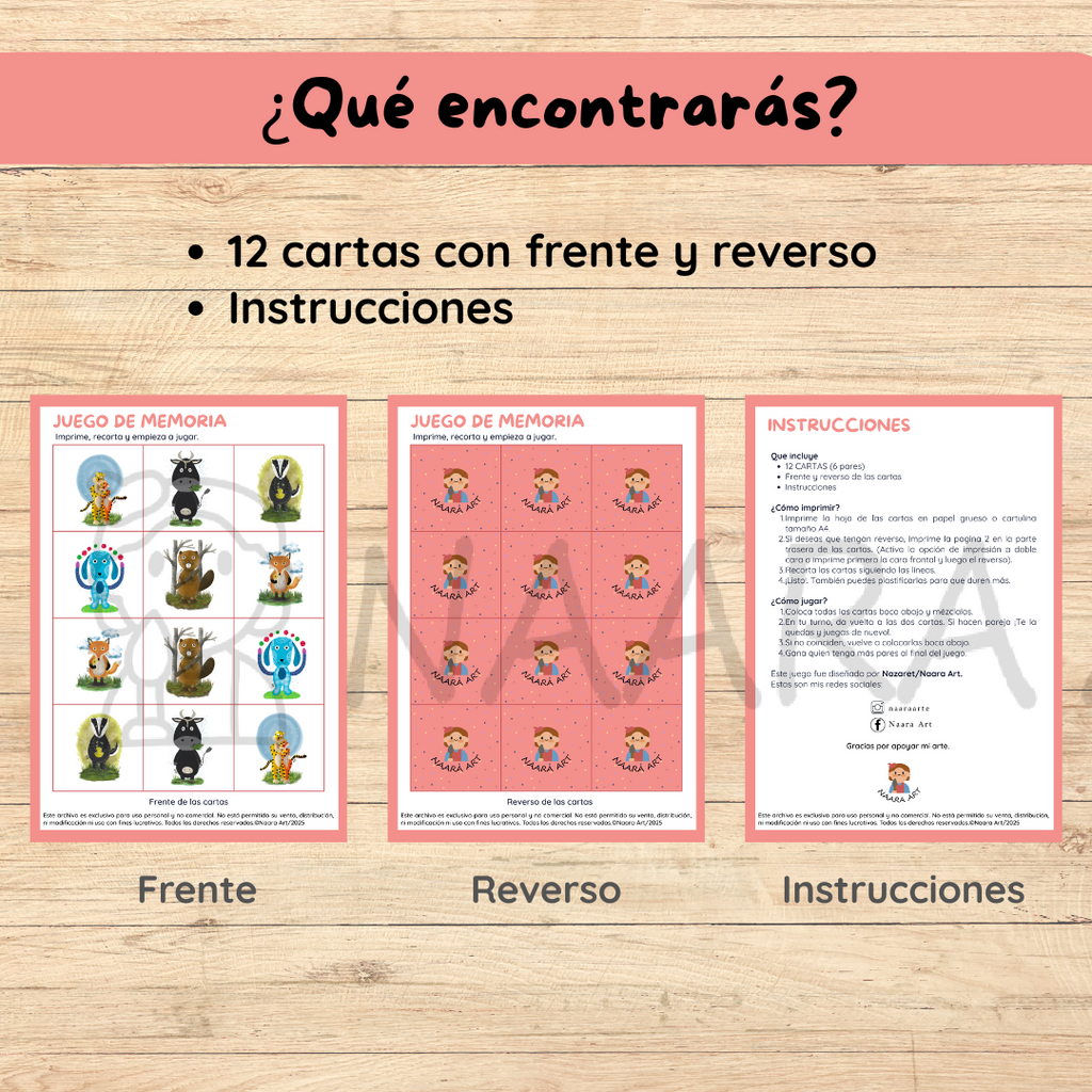 💻 Juego memoria encanto infantil