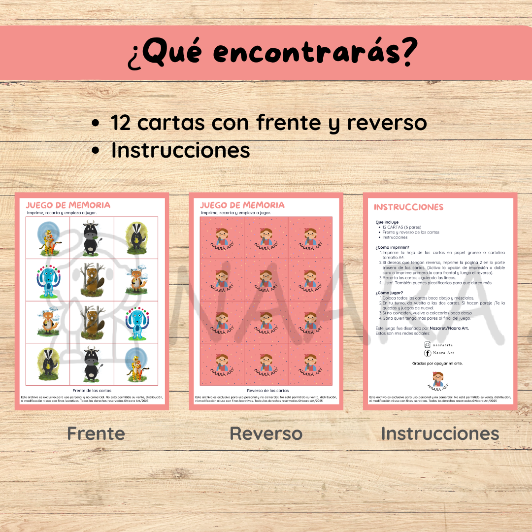 💻 Juego memoria encanto infantil