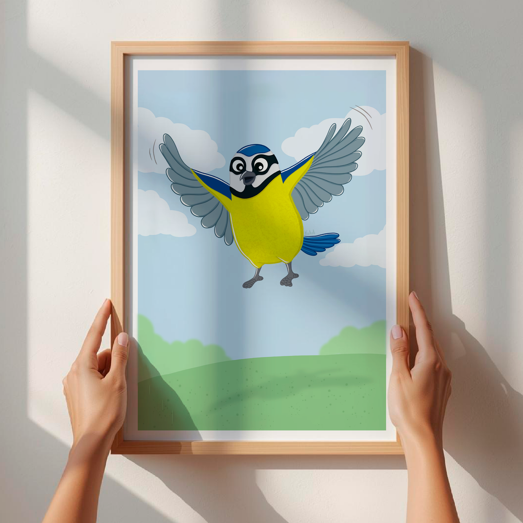 Lámina herrerillo "Salto de ilusión"