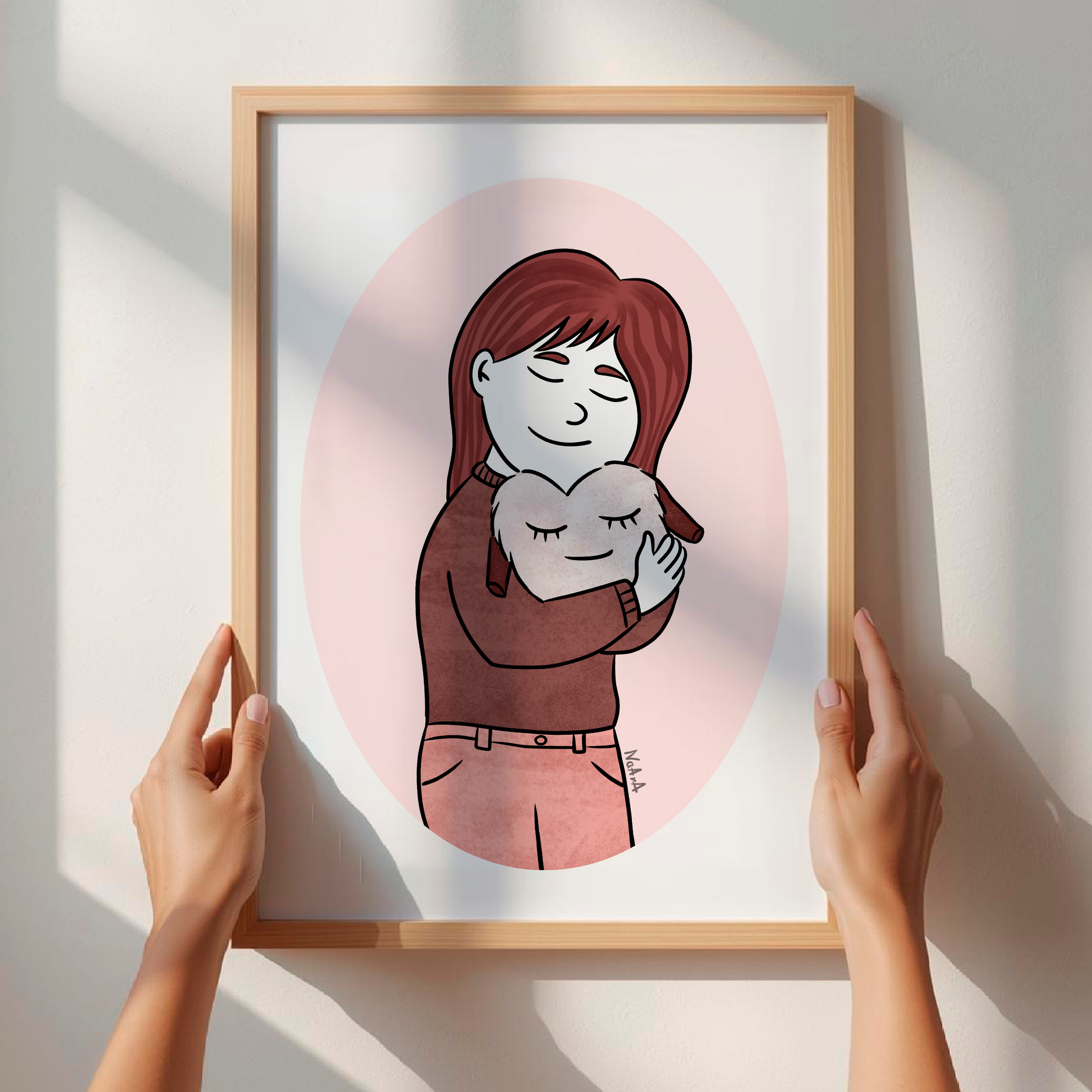 Lámina digital "Abrazar su ausencia"