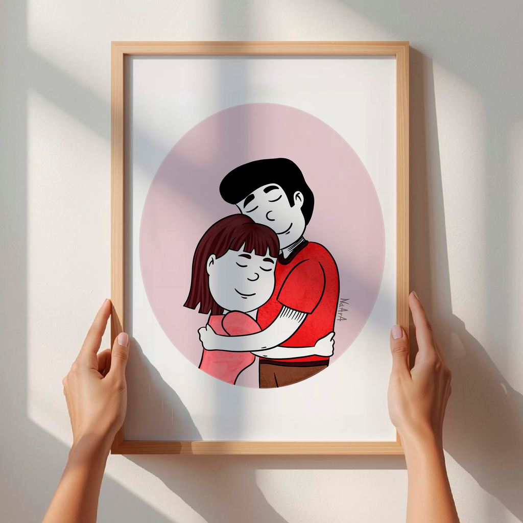 Lámina digital "Contigo, amor"