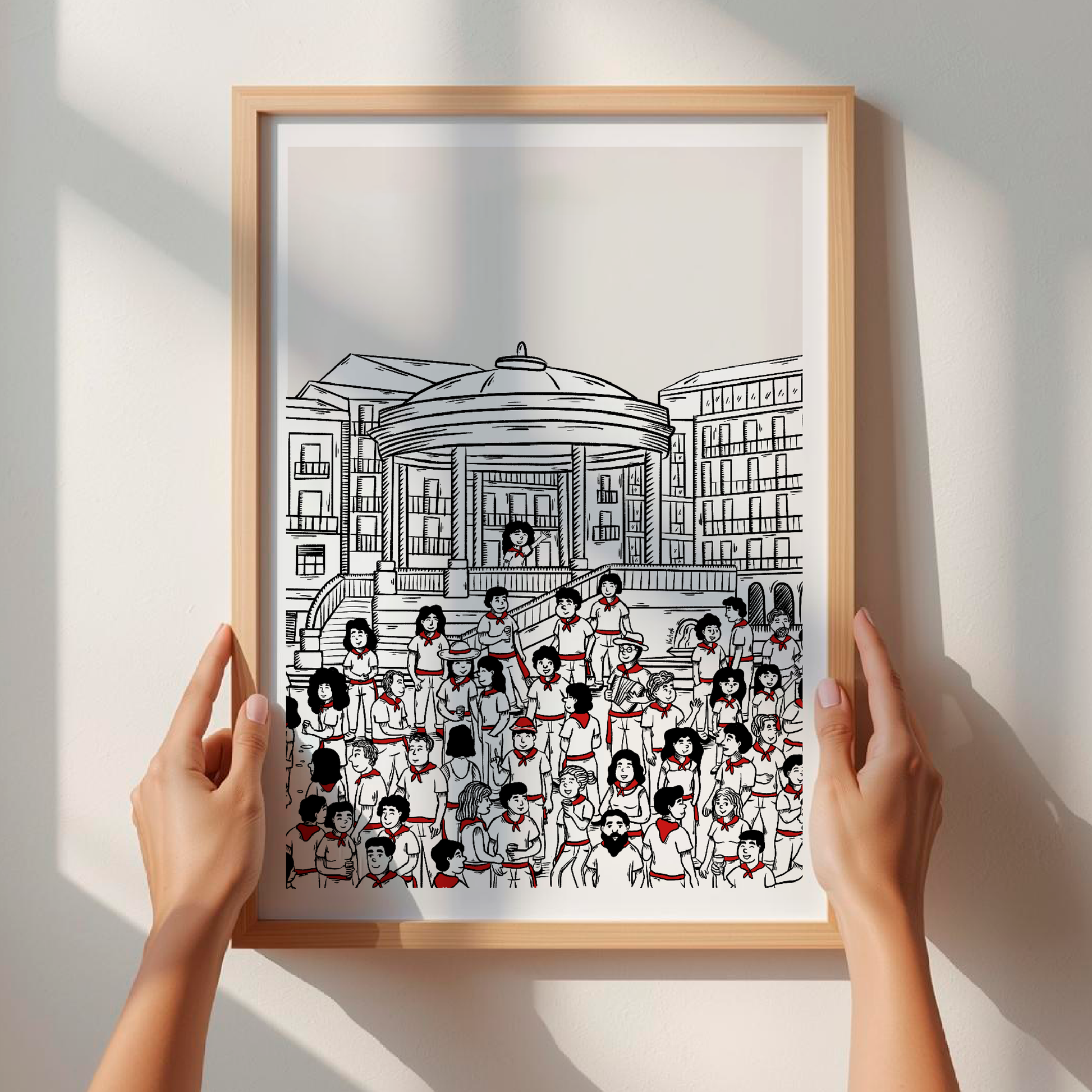 Lámina digital "Ofelia en San Fermín"