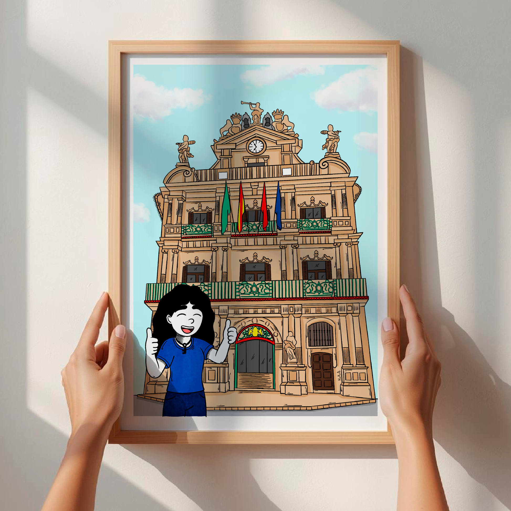Lámina digital "Ofelia en Pamplona"