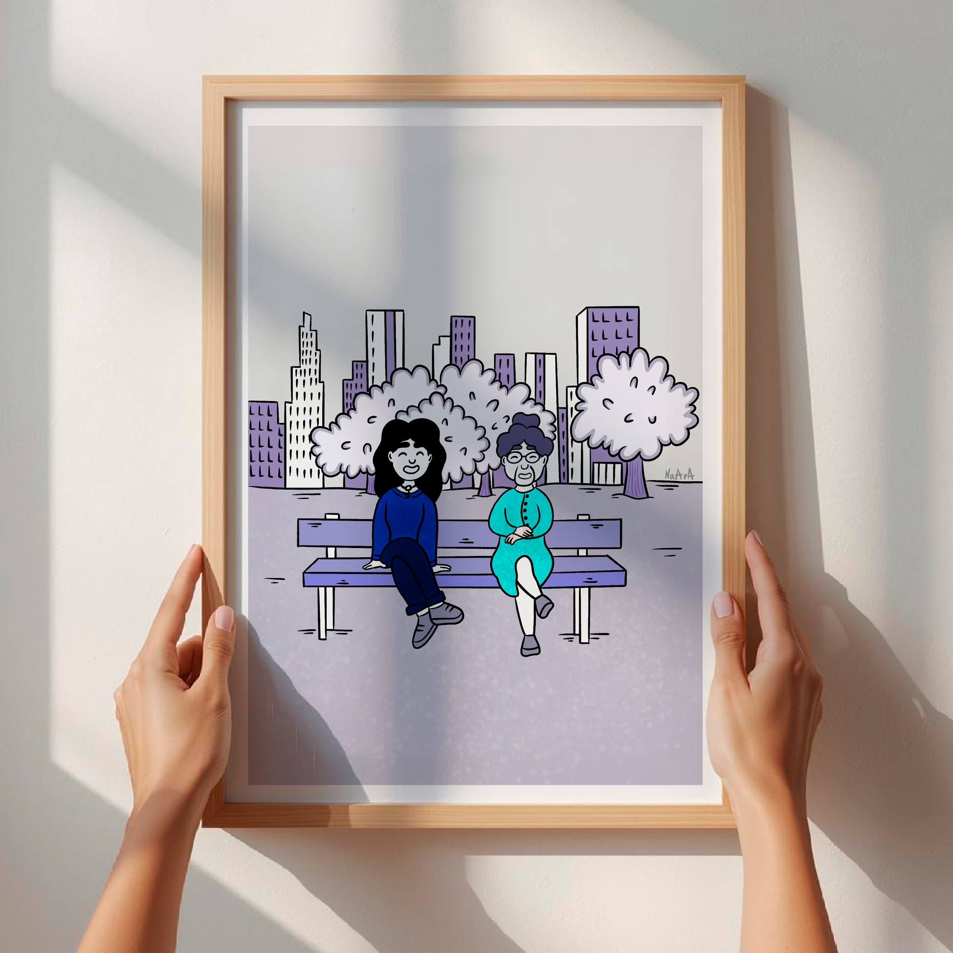 Lámina digital "Ofelia en la ciudad"