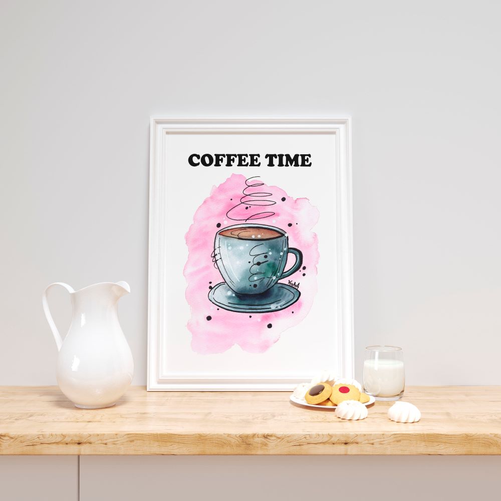 💻 Coffee time (Lámina digital)