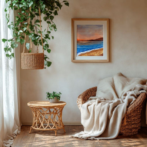 Atardecer en acuarela