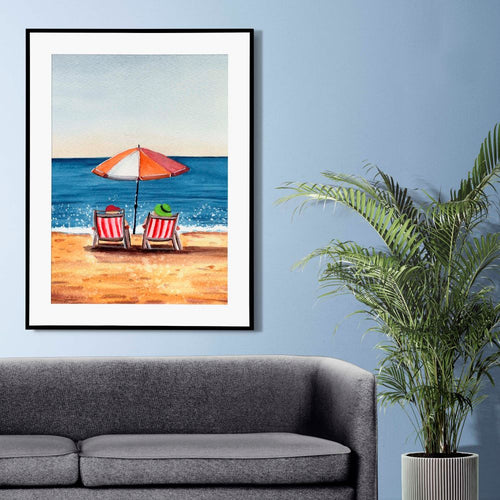 Lámina bajo la sombrilla