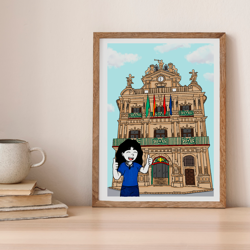 Lámina digital "Ofelia en Pamplona"