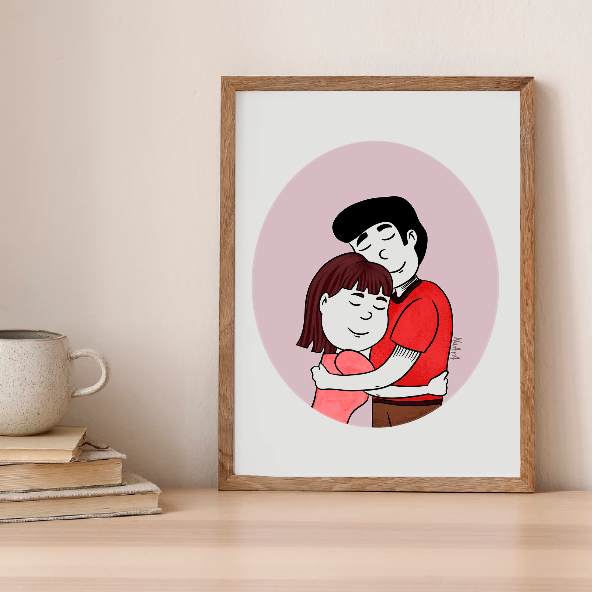 Lámina digital "Contigo, amor"