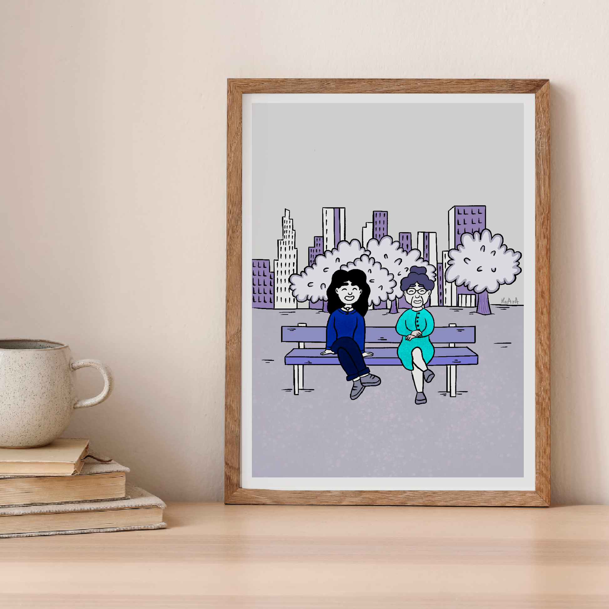 Lámina digital "Ofelia en la ciudad"