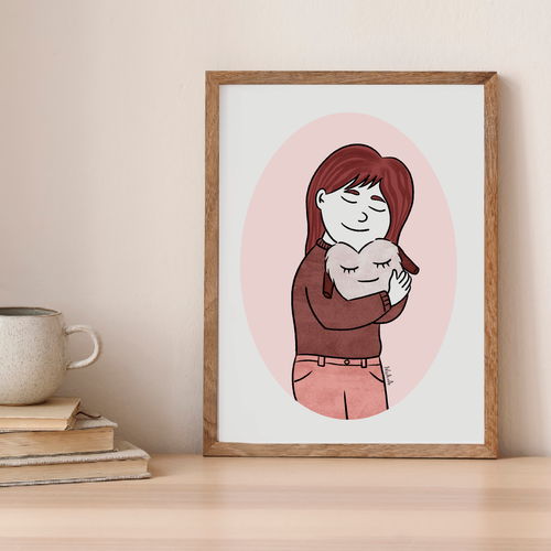 Lámina digital "Abrazar su ausencia"