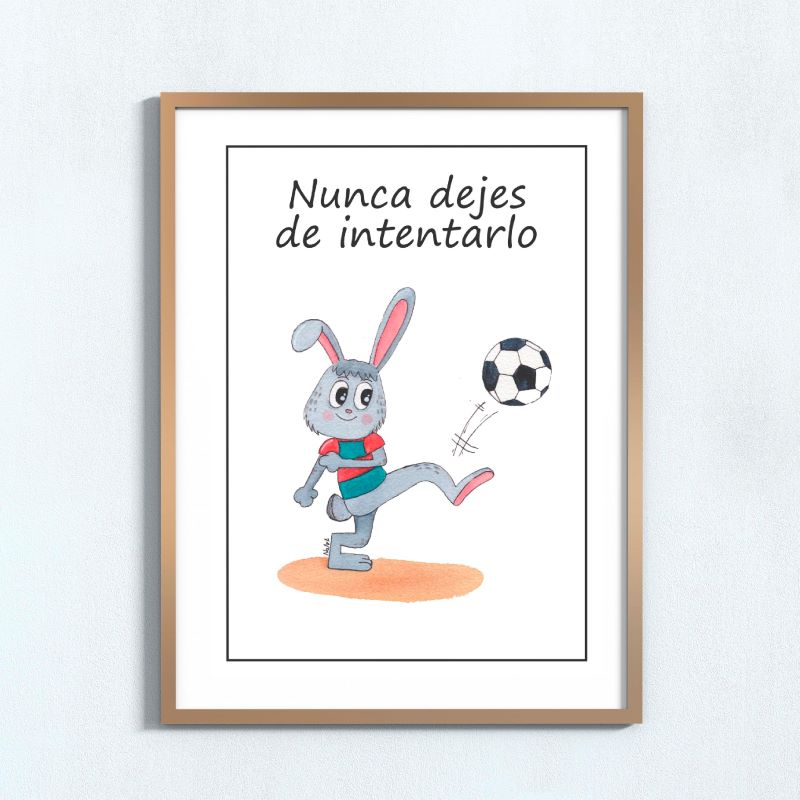Conejito futbolista
