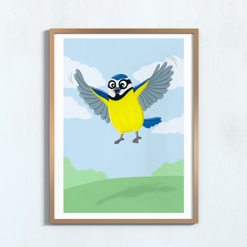 Lámina herrerillo "Salto de ilusión"