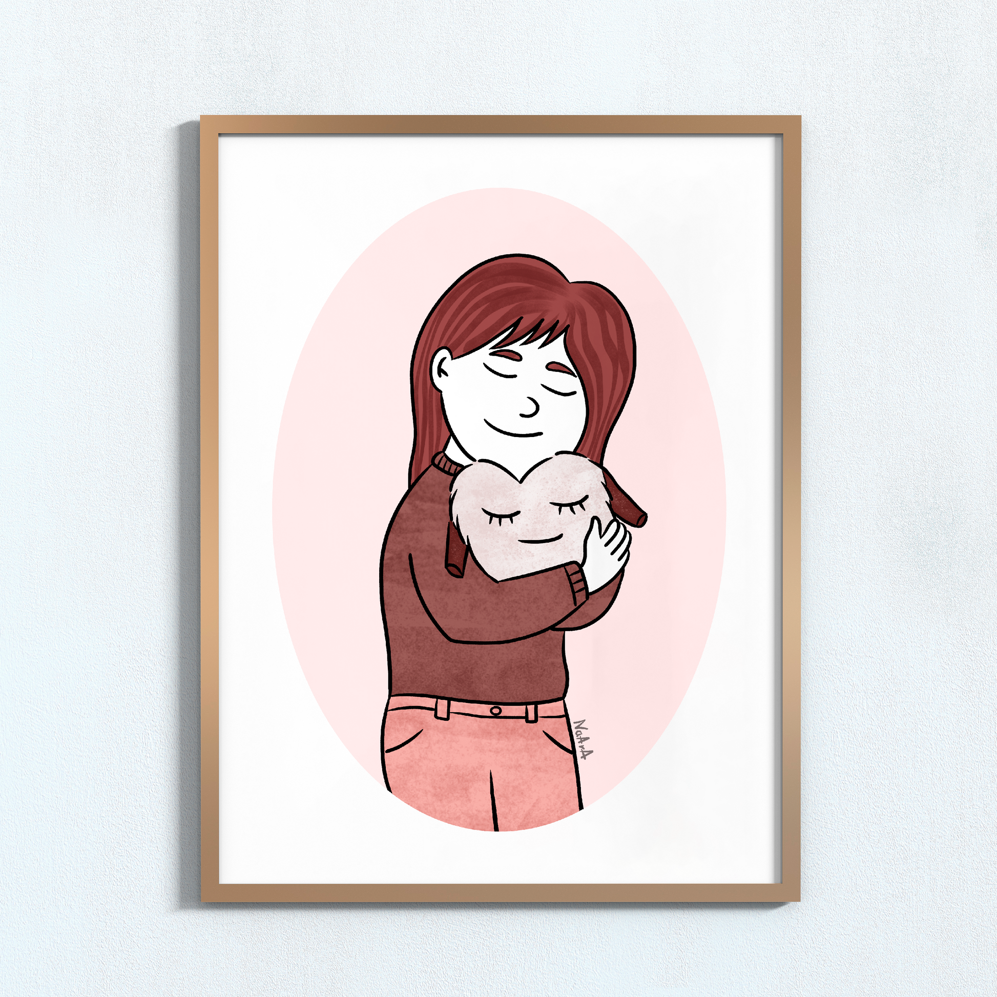 Lámina digital "Abrazar su ausencia"