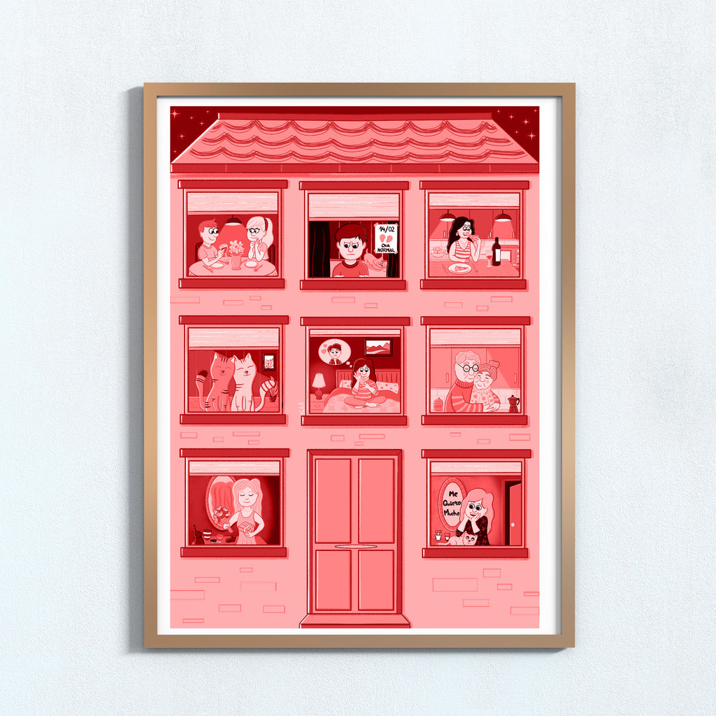 Edificio del Amor (Tonos rojos)