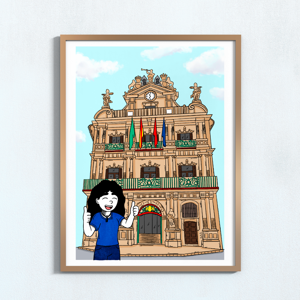 Lámina digital "Ofelia en Pamplona"