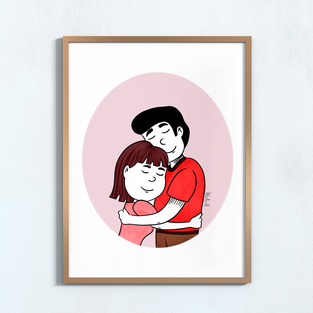 Lámina digital "Contigo, amor"