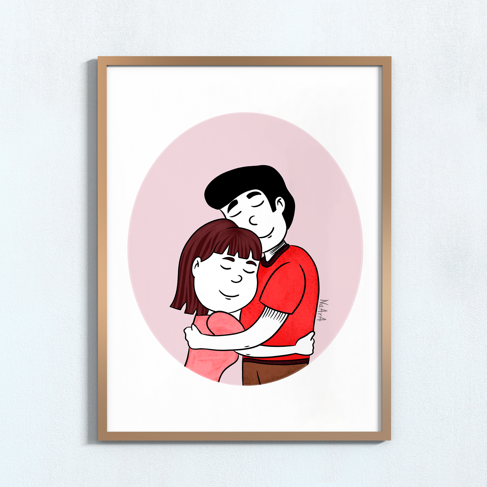Lámina digital "Contigo, amor"