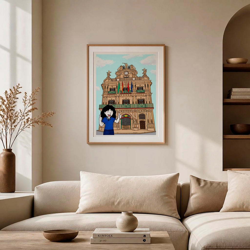 Ilustración "Ofelia en Pamplona" (EDICIÓN ESPECIAL)