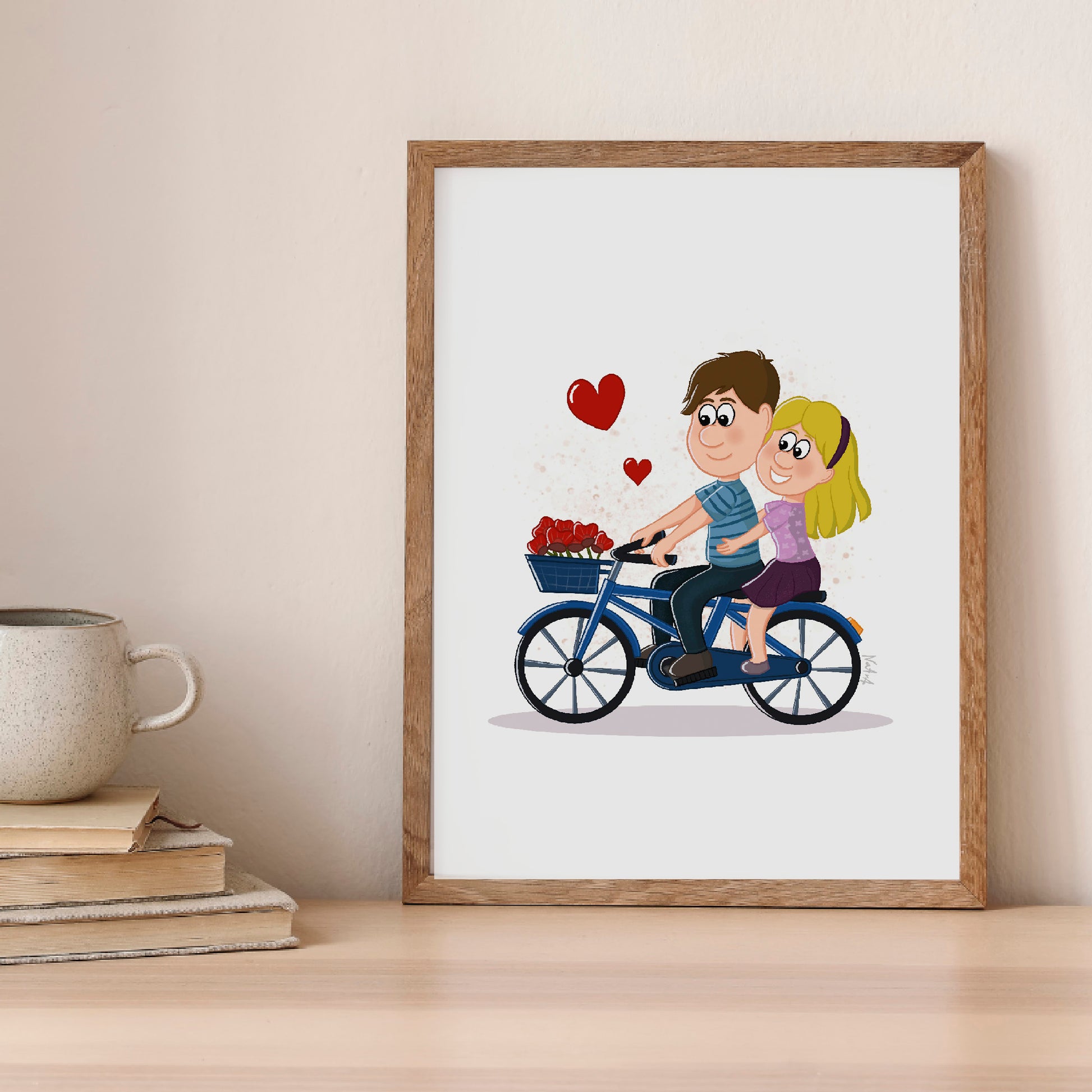 Lámina paseo en bicicleta